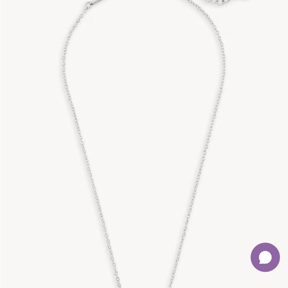 Kendra Scott Silver Necklace with  Elisa silver Pendant - Picture 3 of 4